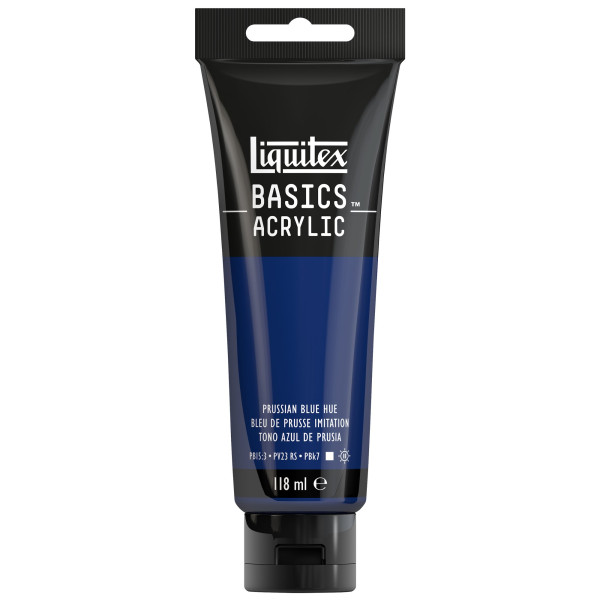 photo-Peinture acrylique - Bleu de Prusse - 320 - Liquitex Basics acrylic - Tube 118ml