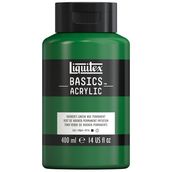 photo-Peinture acrylique - Vert de Hooker - 224 - Liquitex Basics acrylic - Pot 400ml