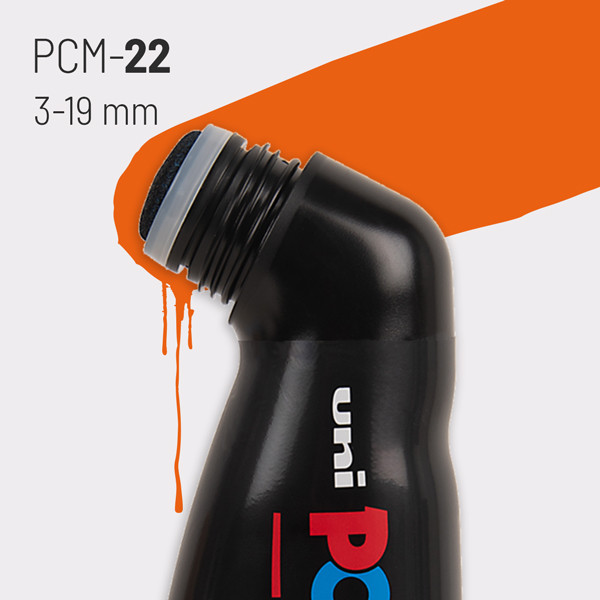 Marqueur - POSCA - MOP'R - Bleu clair - Pointe ronde XXL - 3 à 19 mm - Tous supports