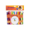 photo-150 échevettes - Fils pour bracelet brésilien - Couleurs assorties + Kumihimo rond - DMC