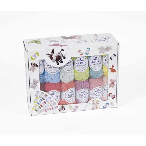 Pelotes - Tricot - Crochet - Coffret de 25 mini pelotes - Pour amigurumis - DMC