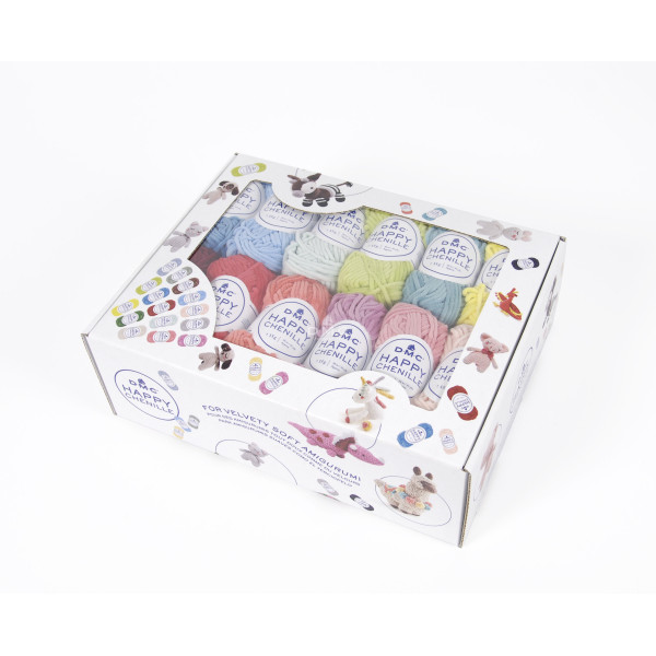 Pelotes - Tricot - Crochet - Coffret de 25 mini pelotes - Pour amigurumis - DMC