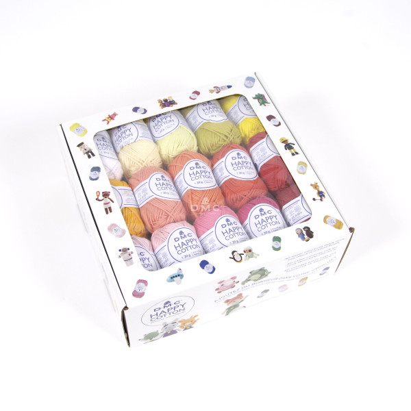 Pelotes - Tricot - Crochet - Coffret de 30 pelotes 20g - Pour amigurumis - DMC