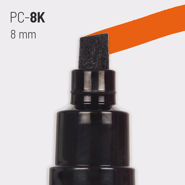 Marqueur Posca PC-8K gris ardoise | pointe large biseautée