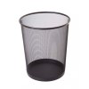 photo-Corbeille à papier - Poubelle de bureau - Noir - Métal - 34x24cm - Grand modèle