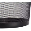 Corbeille à papier - Poubelle de bureau - Noir - Métal - 34x24cm - Grand modèle