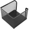 Support pour bloc-notes - Métal - Noir - Pour le bureau - 10,5x10,5x8cm