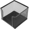 Support pour bloc-notes - Métal - Noir - Pour le bureau - 10,5x10,5x8cm
