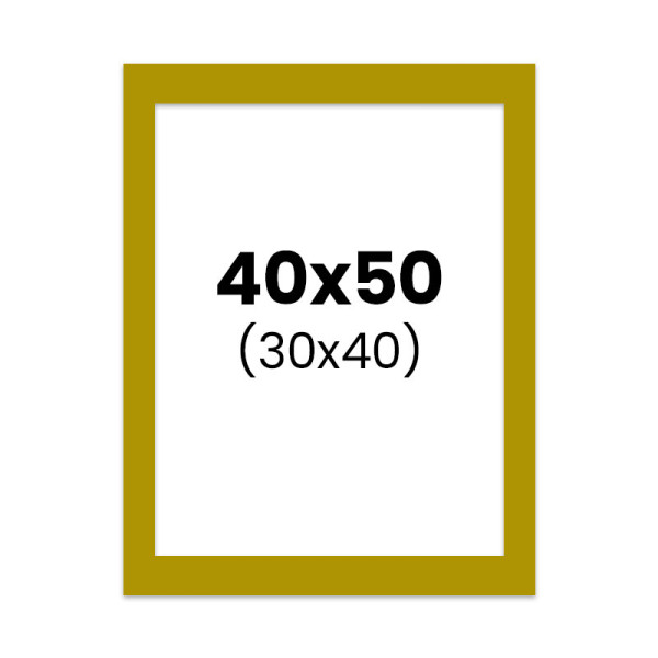 photo-Passe-partout - Jaune - 40x50cm - Photo 30x40cm - Pour cadre - Encadrement