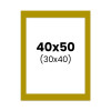 photo-Passe-partout - Jaune - 40x50cm - Photo 30x40cm - Pour cadre - Encadrement