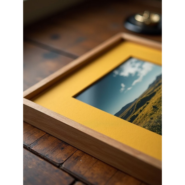 Passe-partout - Jaune - 40x50cm - Photo 30x40cm - Sans cadre - Encadrement