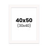 photo-Passe-partout - Blanc - 40x50cm - Photo 30x40cm - Pour cadre - Encadrement