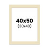photo-Passe-partout - Ivoire - 40x50cm - Photo 30x40cm - Pour cadre - Encadrement