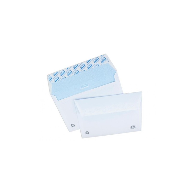 25 Enveloppes Blanches - C6 - 114X162 Mm - 90G - Gpv | Surdiscount