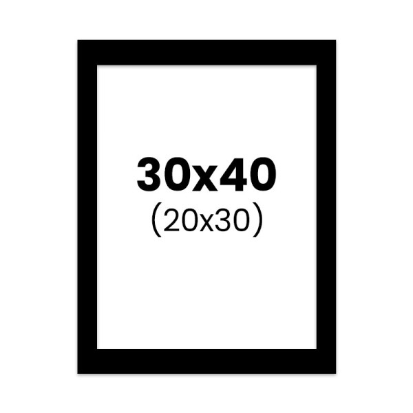 photo-PPasse-partout - Noir - 30x40cm - Photo 20x30cm - Pour cadre - Encadrement