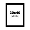 photo-PPasse-partout - Noir - 30x40cm - Photo 20x30cm - Pour cadre - Encadrement
