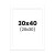 photo-Passe-partout - Blanc - 30x40cm - Photo 20x30cm - Pour cadre - Encadrement