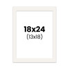 photo-Passe-partout - Blanc cassé - 18x24cm - Photo 13x18cm - Pour cadre - Encadrement