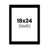 photo-Passe-partout - Noir - 18x24cm - Photo 10x15cm - Pour cadre - Encadrement