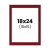 photo-Passe-partout - Rouge - 18x24cm - Photo 10x15cm - Pour cadre - Encadrement