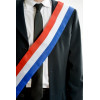 Echarpe de maire - France - Déguisement - Bleu, blanc, rouge - 8cmx2m