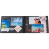 Album de scrapbooking - 32x22cm - Noir - Inclus stickers, feutres, pochoirs, coins photos - Exacompta