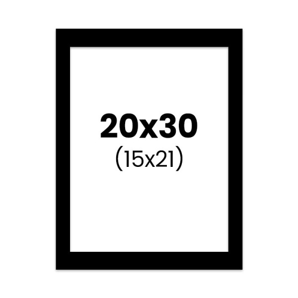 photo-Passe-partout - Noir - 20x30cm - Photo 15x21cm - Pour cadre - Encadrement