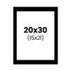 photo-Passe-partout - Noir - 20x30cm - Photo 15x21cm - Pour cadre - Encadrement