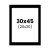 photo-Passe-partout - Noir - 30x45cm - Photo 20x30cm - Pour cadre - Encadrement