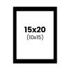 photo-Passe-partout - Noir - 15x20cm - Photo 10x15cm - Pour cadre - Encadrement