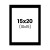 photo-Passe-partout - Noir - 15x20cm - Photo 10x15cm - Pour cadre - Encadrement
