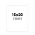 photo-Passe-partout - Noir - 15x20cm - Photo 10x15cm - Pour cadre - Encadrement