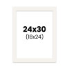 photo-Passe-partout - Blanc cassé - 24x30cm - Photo 18x24cm - Pour cadre - Encadrement