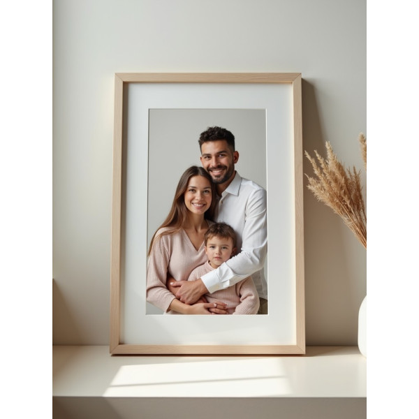 Passe-partout - Blanc cassé - 24x30cm - Photo 18x24cm - Pour cadre - Encadrement