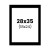 photo-Passe-partout - Noir - 28x35cm - Photo 18x24cm - Pour cadre - Encadrement