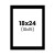 photo-Passe-partout - Noir - 18x24cm - Photo 10x15cm - Pour cadre - Encadrement