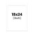 photo-Passe-partout - Blanc - 18x24cm - Photo 10x15cm - Pour cadre - Encadrement