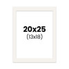photo-Passe-partout - Blanc cassé - 20x25cm - Photo 13x18cm - Pour cadre - Encadrement