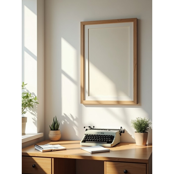 Passe-partout - Blanc cassé - 20x25cm - Photo 13x18cm - Sans cadre - Encadrement