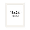 photo-Passe-partout - Blanc cassé - 18x24cm - Photo 10x15cm - Pour cadre - Encadrement