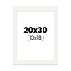 photo-Passe-partout - Blanc cassé - 20x30cm - Photo 13x18cm - Pour cadre - Encadrement