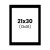 photo-Passe-partout - Noir - 21x30cm - Photo 13x18cm - Pour cadre - Encadrement