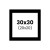 photo-Passe-partout - Noir - 30x30cm - Photo 20x20cm - Pour cadre - Encadrement