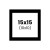 photo-Passe-partout - Noir - 15x15cm - Photo 10x10cm - Pour cadre - Encadrement