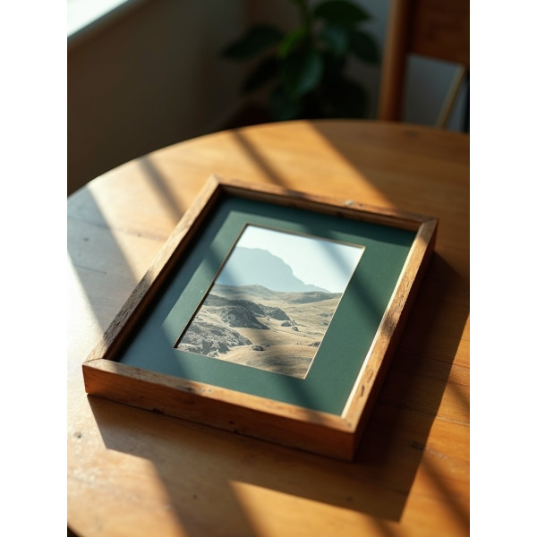 Passe-partout - Vert - 24x30cm - Photo 15x20cm - Sans cadre - Encadrement