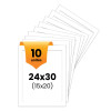 photo-10 passe-partout - Blanc - 24x30cm - Photo 15x20cm - Pour cadre - Encadrement