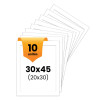 photo-10 passe-partout - Blanc - 30x45cm - Photo 20x30cm - Pour cadre - Encadrement