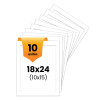 photo-10 passe-partout - Blanc - 18x24cm - Photo 10x15cm - Pour cadre - Encadrement