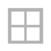 photo-Passe-partout - Gris - Pêle-mêle - 40x40 - 4 ouvertures - Pour cadre - Encadrement