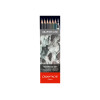 photo-Crayons graphite - Aquarellable - Coffret 6 crayons + pinceau à eau - Carand' Ache